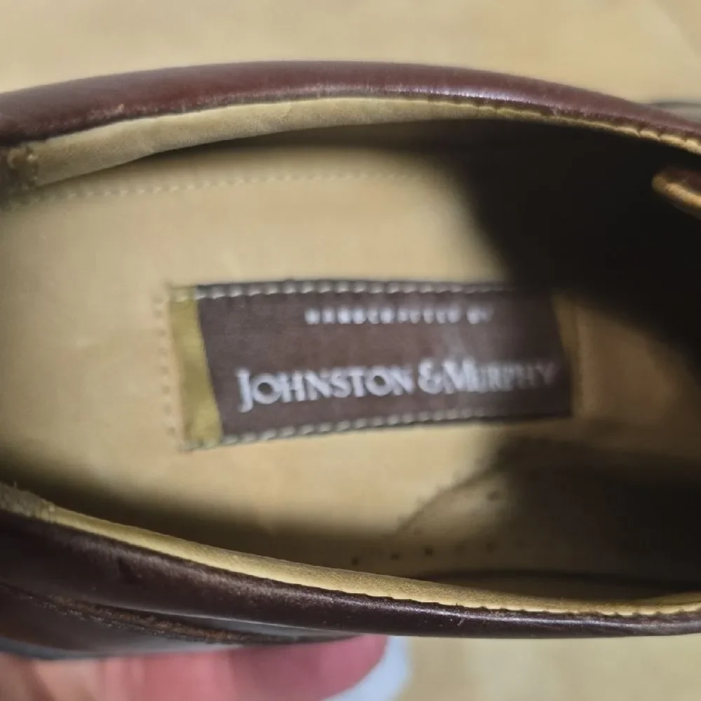 Johnston & Murphy Rich Brown Men's Derby Shoes